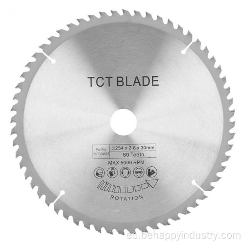 Cuchilla de sierra circular de corte de aluminio de carburo TCT